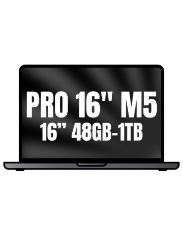 Apple Macbook Pro 16"/ M5 Pro 18-Core CPU/ 48GB/ 1TB SSD/ 20-Core GPU/ Negro Espacial