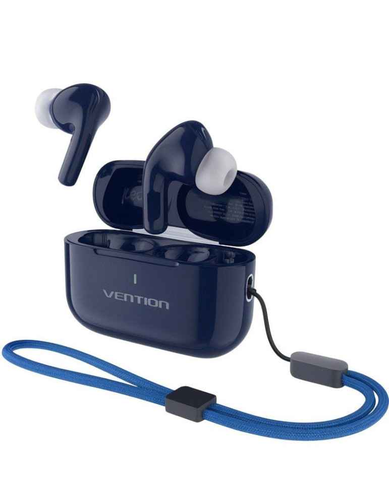 Auriculares Bluetooth Vention Echo Lite E11 Plus con estuche de carga/ Autonomía 6h/ Azules