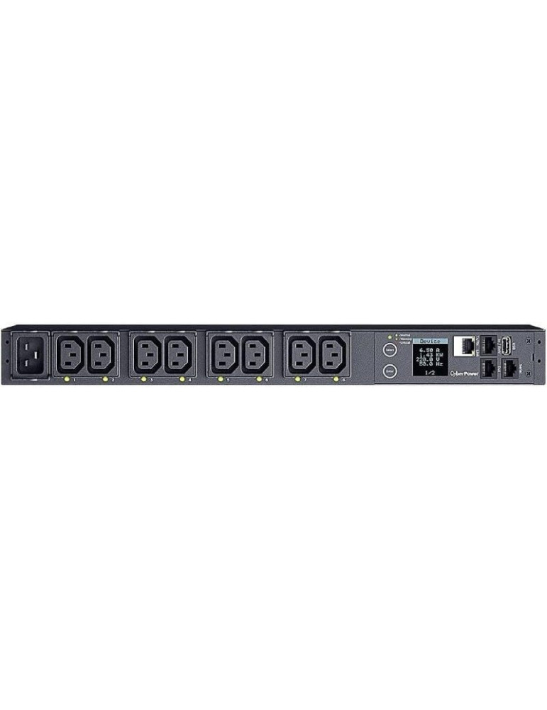 Unidad de Distribución para Alimentación Cyberpower PDU41005/ 16A/ 8x IEC C13/ Formato Rack 1U