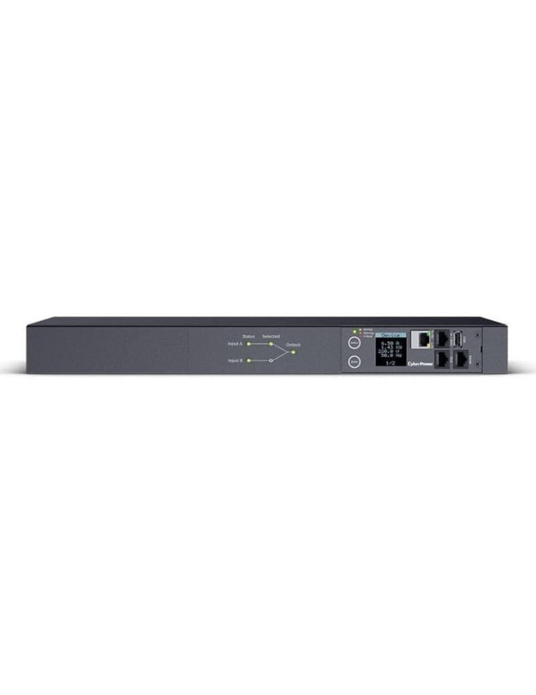 Unidad de Distribución para Alimentación Cyberpower PDU44005/ 16A/ 8x IEC C13 - 2x IEC C19/ Formato Rack 1U