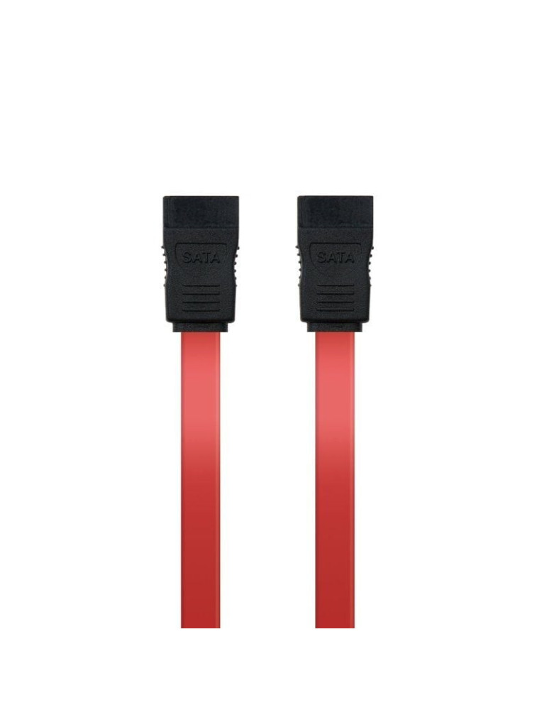 Cable SATA Nanocable 10.18.0101-OEM/ SATA Hembra - SATA Hembra/ 50cm/ Rojo