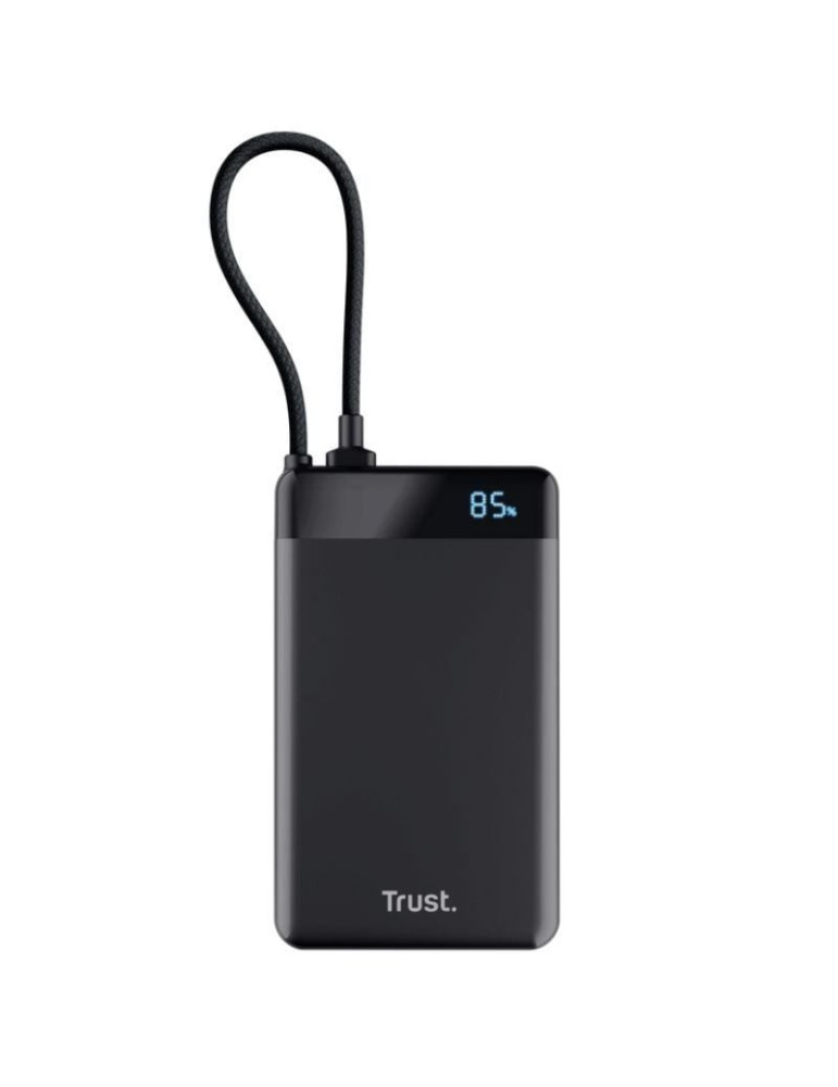 Batería Externa/Powerbank Trust Fiera 10000mAh/ 20W/ Incluye Cable USB Tipo-C