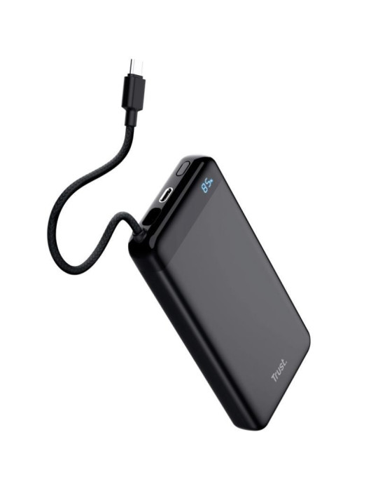 Batería Externa/Powerbank Trust Fiera 20000mAh/ 20W/ Incluye Cable USB Tipo-C