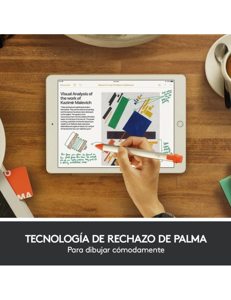 Lápiz Electrónico Logitech Crayon para iPad/ Naranja