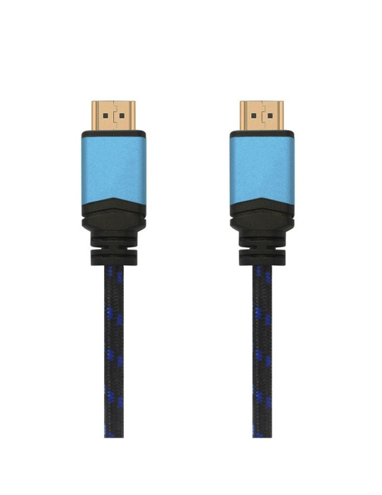 Cable HDMI 2.0 4K Aisens A120-0356 V2/ HDMI Macho - HDMI Macho/ 1m/ Negro/ Azul