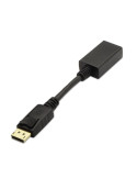 Conversor Aisens A125-0134/ DisplayPort Macho - HDMI Hembra/ 15cm/ Negro