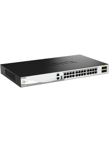 Switch Gestionable D-Link DXS-3130-28/E 24 Puertos/ RJ-45 10Gbps/ SFP/ PoE 2