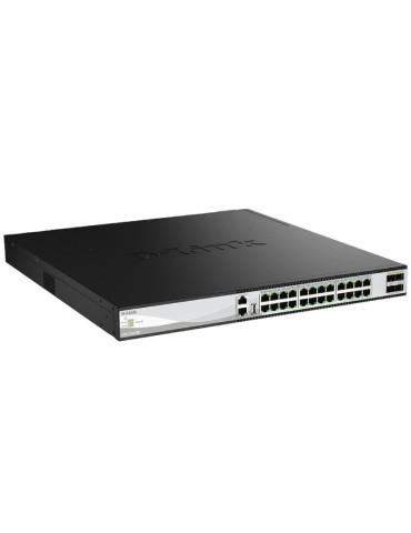 Switch Gestionable D-Link DXS-3130-28P/E 24 Puertos/ RJ-45 10/100/1000/ SFP/ PoE 2