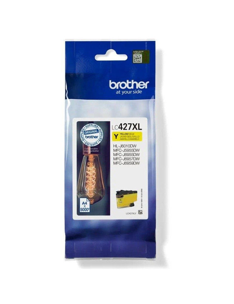 Cartucho de Tinta Original Brother LC-427 XL Alta Capacidad/ Amarillo