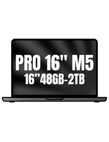 Apple Macbook Pro 16"/ M5 Max 18-Core CPU/ 48GB/ 2TB SSD/ 40-Core GPU/ Negro Espacial
