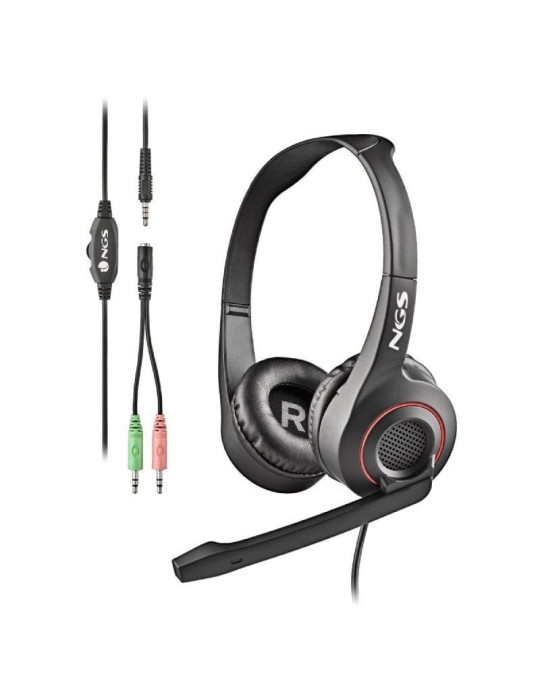 Auriculares NGS MSX 10 Pro/ con Micrófono/ Jack 3.5/ Negros