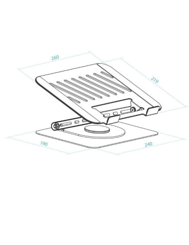 Soporte TooQ PH-DAFNE-G para Portátil/ Tablet hasta 17" 2