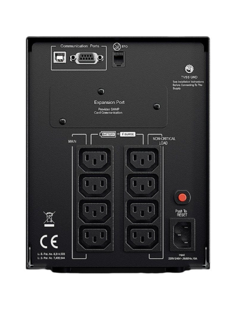 SAI Línea Interactiva Cyberpower PR1500ELCD/ 1500VA-1350W/ 8 Salidas/ Formato Torre