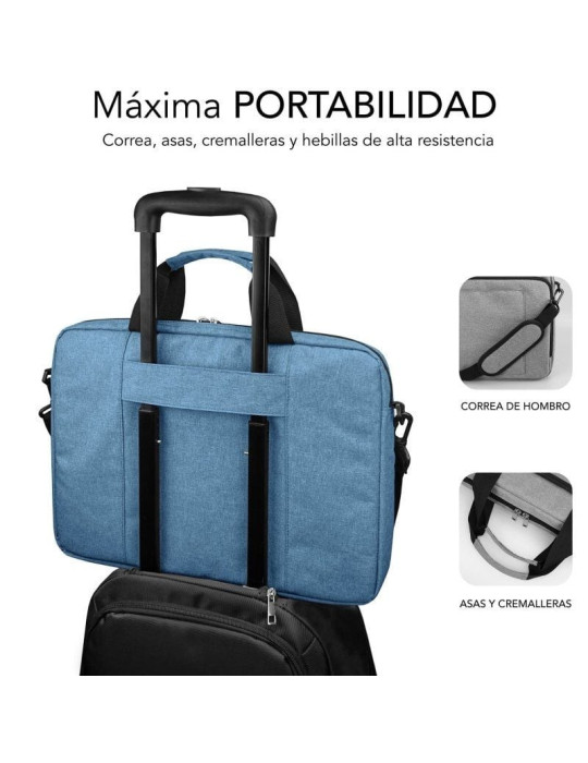 Mochila Subblim Air Padding Laptop Bag para Portátiles hasta 15.6"/ Azul