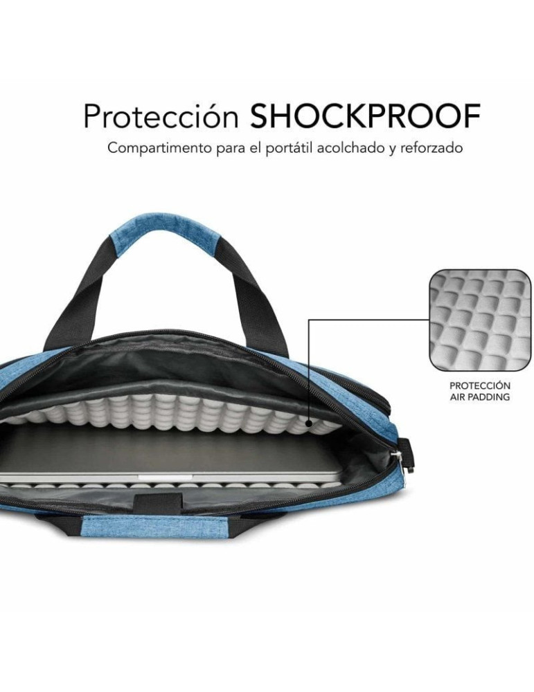Mochila Subblim Air Padding Laptop Bag para Portátiles hasta 15.6"/ Azul