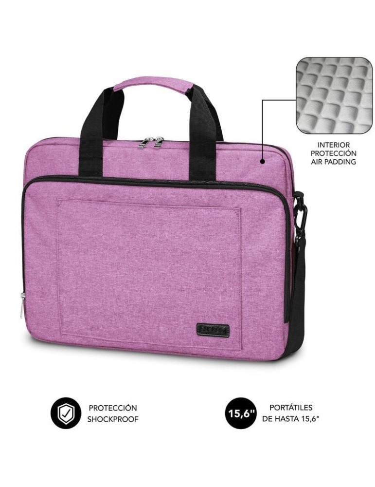 Mochila Subblim Air Padding Laptop Bag para Portátiles hasta 15.6"/ Rosa
