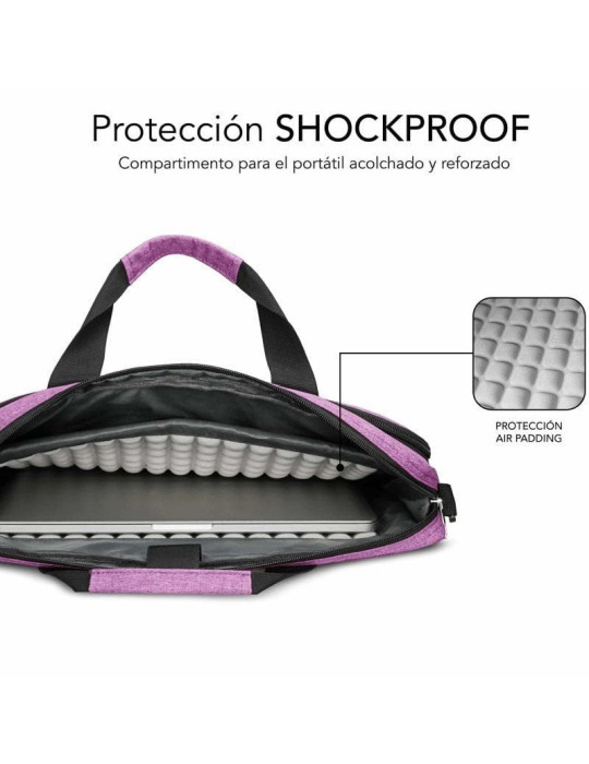 Mochila Subblim Air Padding Laptop Bag para Portátiles hasta 15.6"/ Rosa