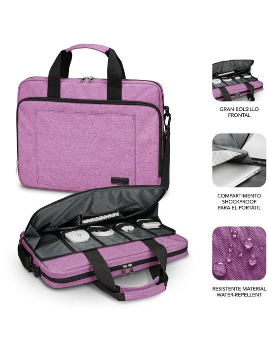 Mochila Subblim Air Padding Laptop Bag para Portátiles hasta 15.6"/ Rosa