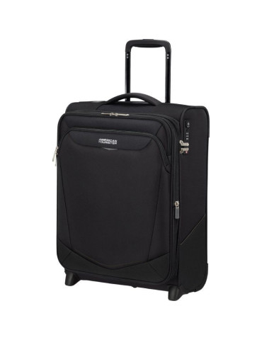 Maleta de Cabina American Tourister Upright SummerRide 55cm/ 55x40x20cm/ 2 Ruedas/ Negra 2