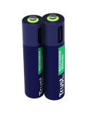 Pack de 2 Pilas AAA Trust 25585/ Recargables