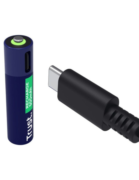 Pack de 2 Pilas AAA Trust 25585/ Recargables