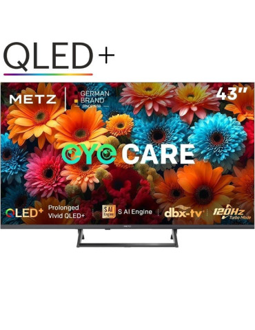 Televisor Metz QLED+ 43MQF7500Z 43"/ Ultra HD 4K/ Smart TV/ WiFi