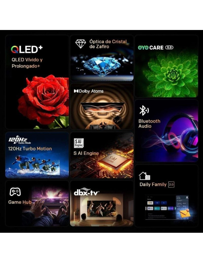 Televisor Metz QLED+ 55MQF7500Z 55"/ Ultra HD 4K/ Smart TV/ WiFi