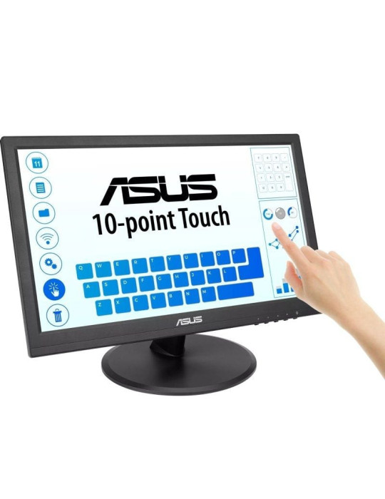 Monitor Profesional Táctil Asus VT169HE 15.6"/ Full HD/ Negro