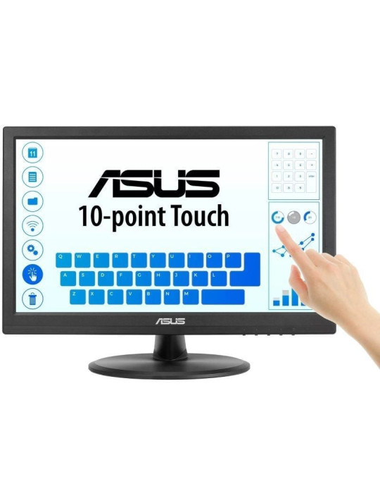 Monitor Profesional Táctil Asus VT169HE 15.6"/ Full HD/ Negro