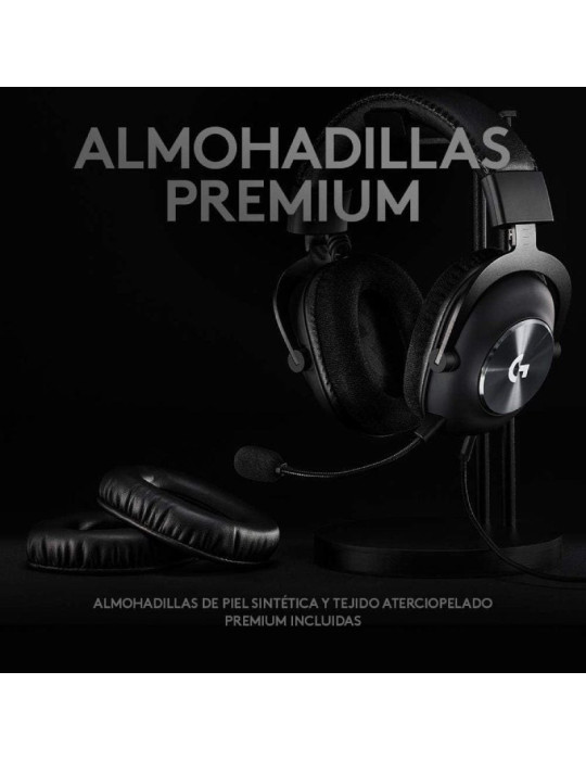 Auriculares Gaming con Micrófono Logitech G Pro X/ Jack 3.5/ USB/ Negros