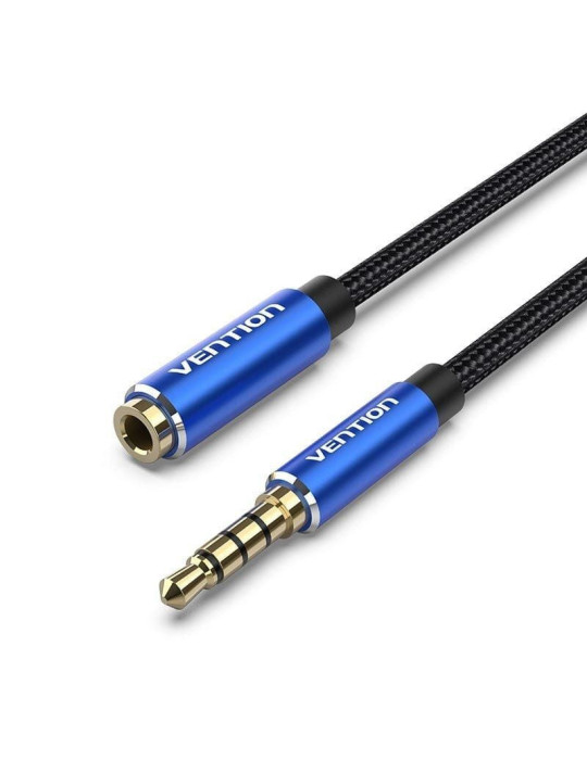 Cable Estéreo Vention BHCLJ/ Jack 3.5 Macho - Jack 3.5 Hembra/ 5m/ Azul