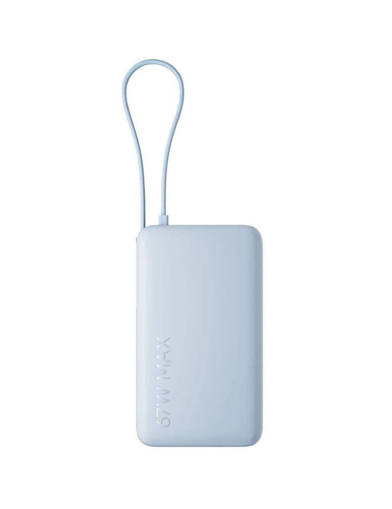 Powerbank 10000mAh Xiaomi 67W Power Bank Integrated Cable/ 67W/ Azul/ Incluye Cable USB Tipo-C