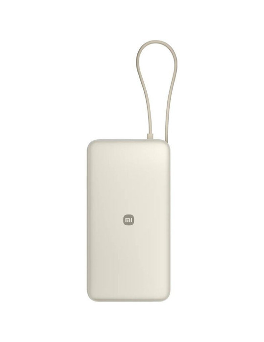 Powerbank 20000mAh Xiaomi 67W Power Bank Integrated Cable/ 67W/ Beige/ Incluye Cable USB Tipo-C