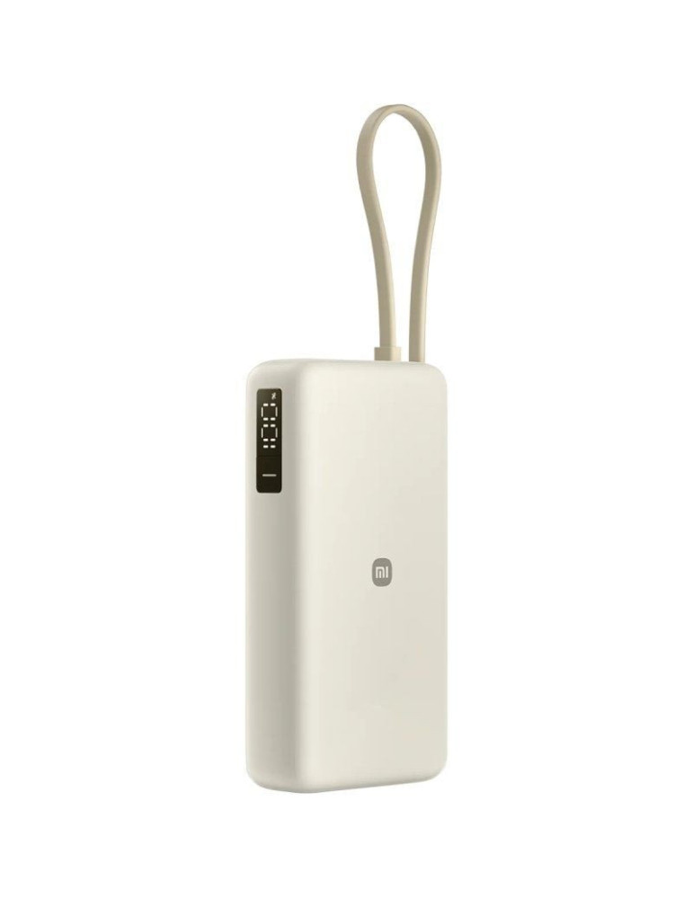 Powerbank 20000mAh Xiaomi 67W Power Bank Integrated Cable/ 67W/ Beige/ Incluye Cable USB Tipo-C