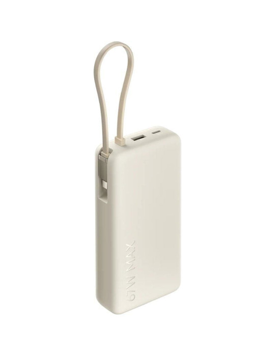 Powerbank 20000mAh Xiaomi 67W Power Bank Integrated Cable/ 67W/ Beige/ Incluye Cable USB Tipo-C