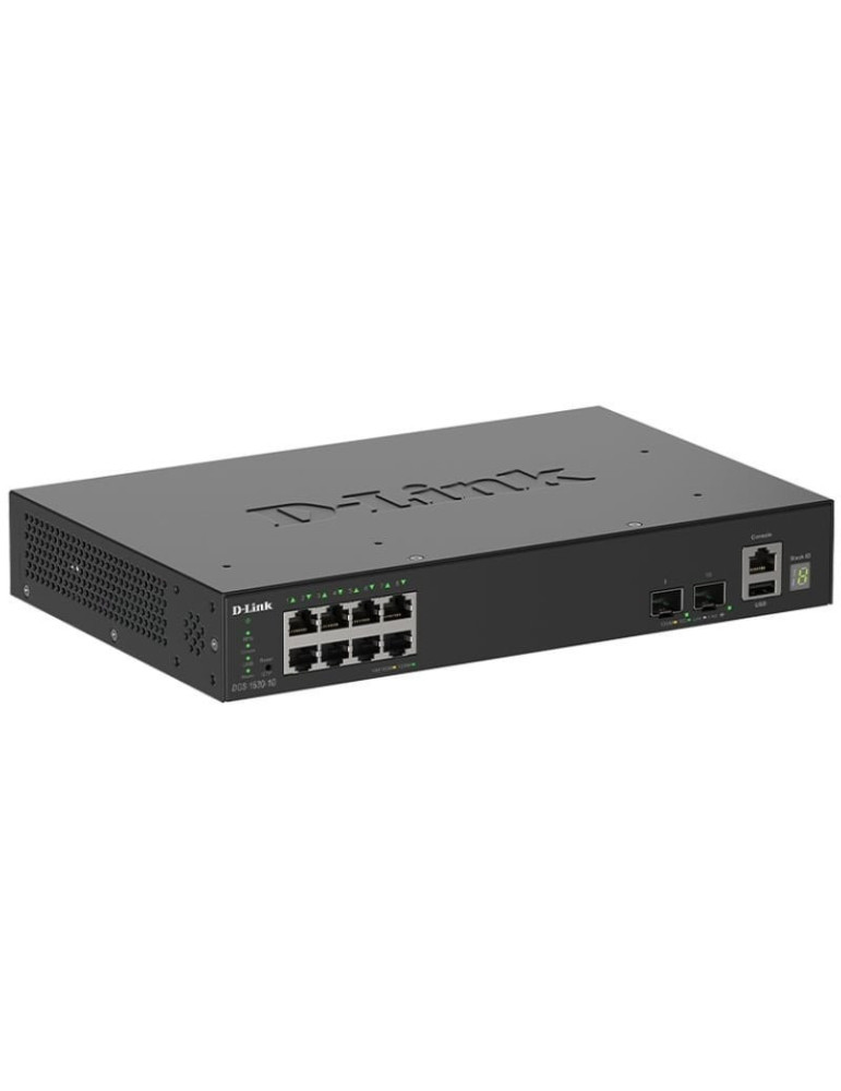 Switch Gestionable D-Link DGS-1530-10/E 8 Puertos/ RJ-45 Gigabit 10/100/1000/10G/ SFP