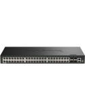 Switch Gestionable D-Link DGS-1530-52/E 48 Puertos/ RJ-45 10Gbps/ SFP/ PoE