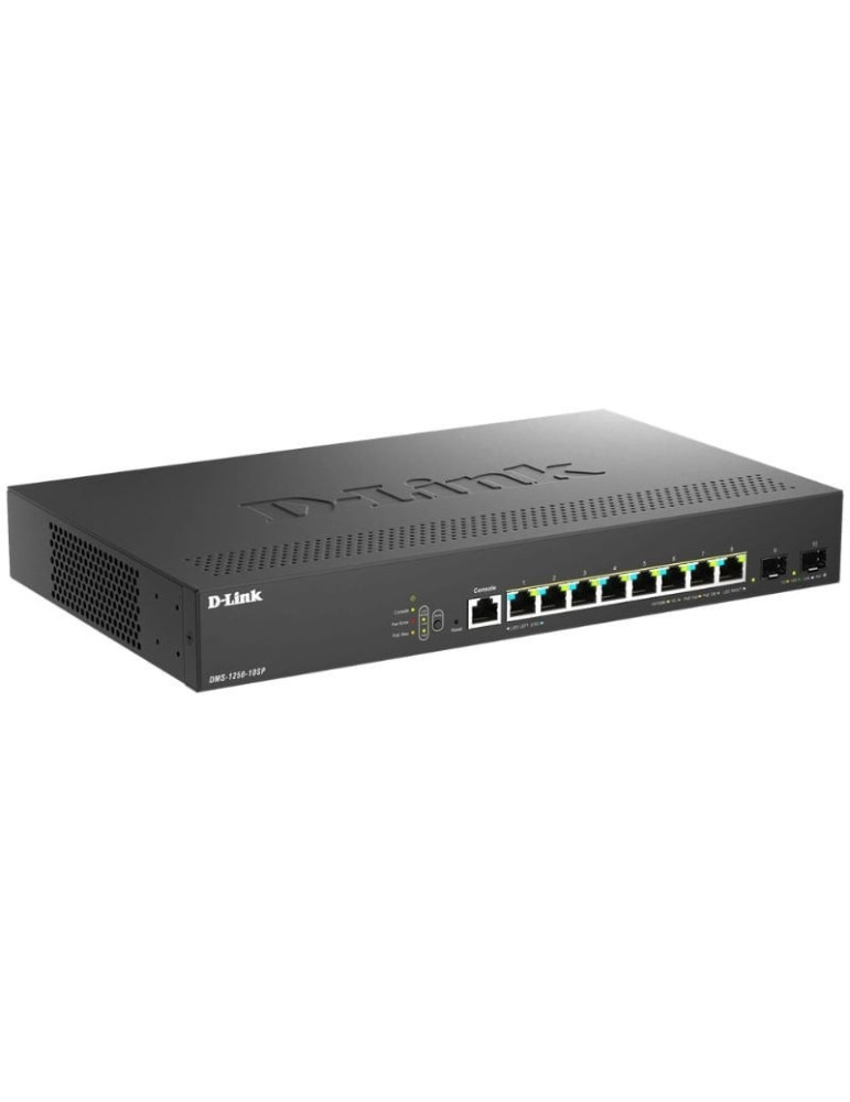 Switch D-Link DMS-1250-10SP/E 8 Puertos/ RJ-45 Gigabit 100/1000/2.5G/ SFP/ PoE