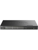 Switch Gestionable D-Link DXS-3410-32XY 24 Puertos/ RJ-45 10Gbps/ SFP/ PoE
