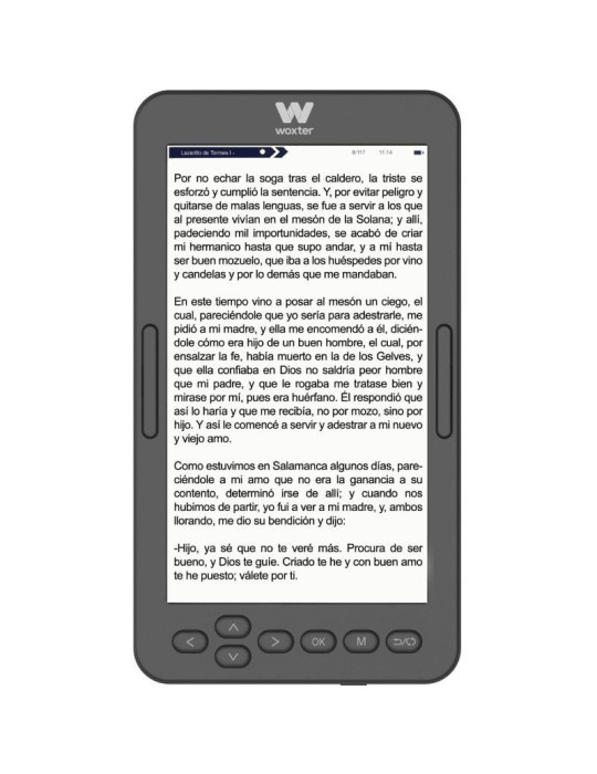 Libro Electrónico Ebook Woxter Scriba 195 S/ 4.7"/ Tinta Electrónica/ Negro