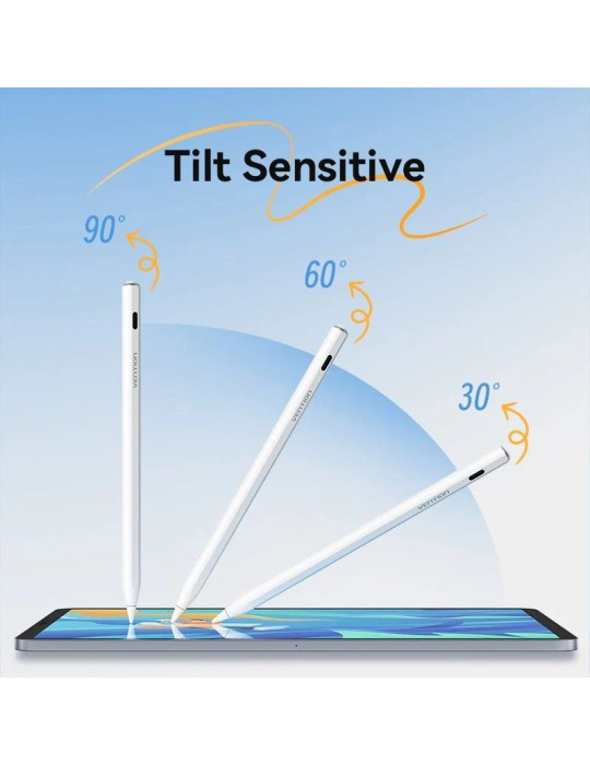 Lápiz Óptico Vention KQGW0/ para Apple/ Blanco