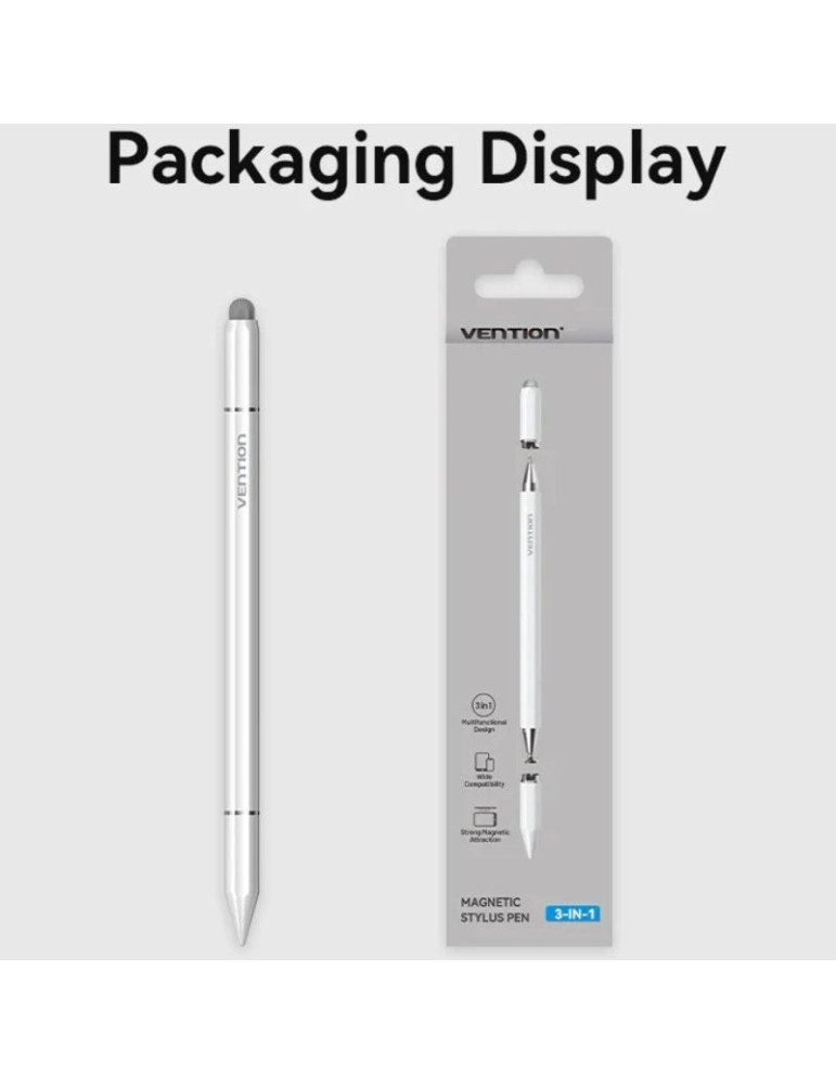 Lápiz Óptico Vention KQLW0/ para Android, Apple y Windows/ Blanco