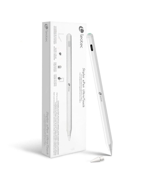 Lápiz Electrónico Leotec LESTP06W Stylus ePen UltraTouch para iPad 2018 o superior/ Blanco