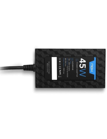 Cargador de Portátil Nox 45W/ 45W/ Automático/ 9 Conectores/ Voltaje 9-20V 2