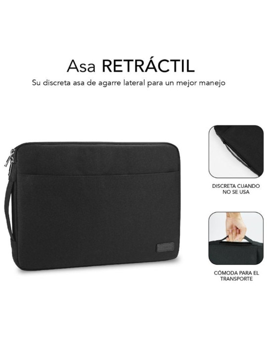 Funda Subblim Urban Laptop Sleeve para Portátiles hasta 14"/ Negra