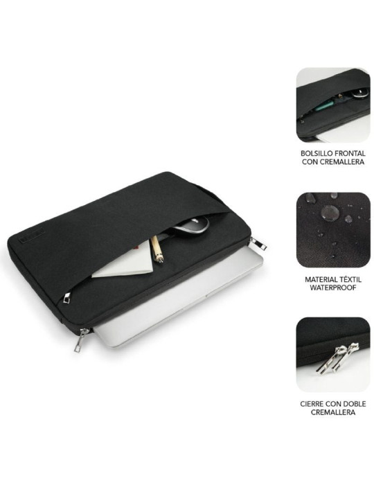 Funda Subblim Urban Laptop Sleeve para Portátiles hasta 14"/ Negra