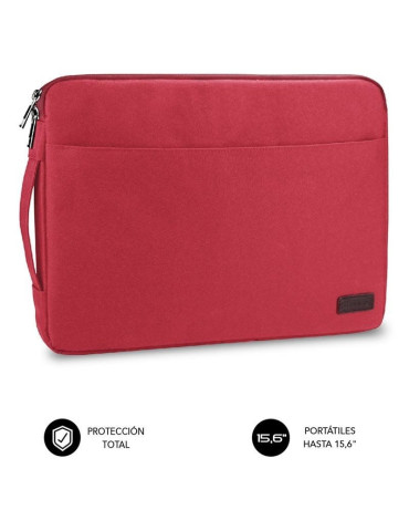 Funda Subblim Urban Laptop Sleeve para Portátiles hasta 15.6"/ Roja