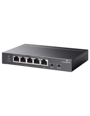 Switch TP-Link TL-SG1005P-PD 5 Puertos/ RJ-45 1/ 2.5Gbps PoE 2