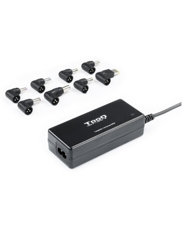 Cargador de Portátil TooQ TQLC-65BS02AT/ 65W/ 1xUSB/ Automático/ 8 Conectores/ Voltaje 18.5-20V/ 1 USB