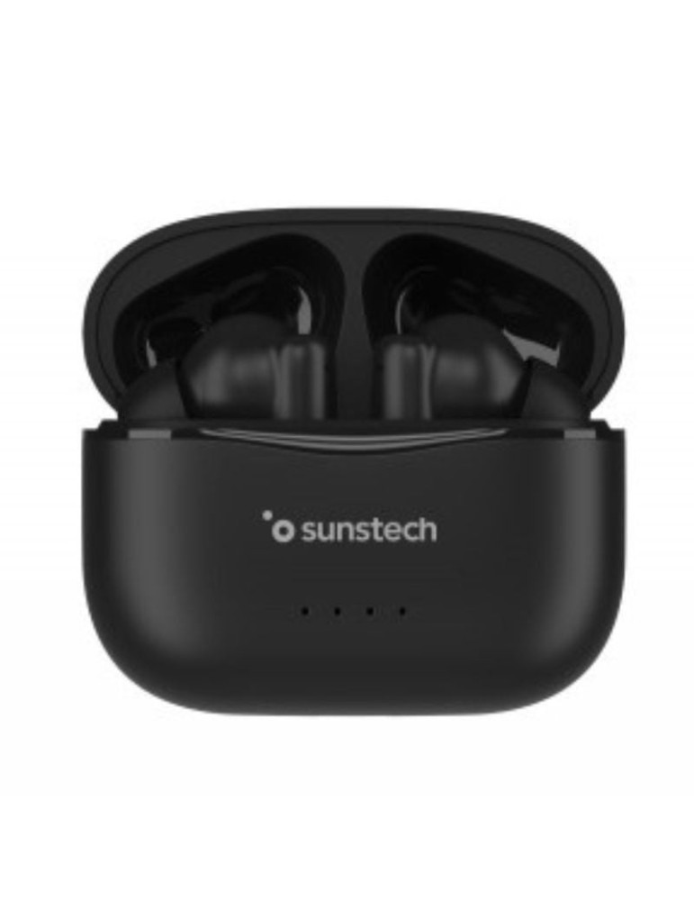 Auriculares Bluetooth Sunstech WAVEPODSBK con estuche de carga/ Autonomía 4.5h/ Negros